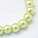 Baking Painted Pearlized Glass Pearl Round Bead Strands(X-HY-Q330-8mm-46)-2