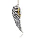 Antique Silver Plated Alloy Wing Big Pendants(ALRI-N019-06)-1