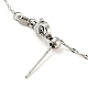 304 Stainless Steel Add a Bead Adjustable Link Chains Bracelets for Women(BJEW-M307-01F-P)-3