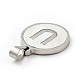 304 Stainless Steel with White Shell Pendants(STAS-G268-01U-P)-3