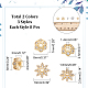 24Pcs 6 Styles Brass Clear Cubic Zirconia Spacer Beads(KK-CA0003-63)-2