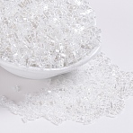 MIYUKI Quarter TILA Beads, Japanese Seed Beads, 2-Hole, (QTL160) Crystal Luster, 5x1.2x1.9mm, Hole: 0.7mm, ; about 24000pcs/500g(SEED-MY05-QTL160)