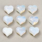 Opalite Beads, Heart, 13~14x14~15x8~9mm, Hole: 1.6~1.8mm(GG-CBA4A3B-C37-01)