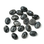 Natural Larvikite Cabochons, Oval, 8~8.5x6~6.5x2.5~3.5mm(G-A094-01B-07)