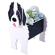 Dog Theme PVC Foam Board for DIY Flower Pot Decoration, Display Decorations, Newfoundland Dog, Black, 220x172x335mm(DIY-WH20005-10A)