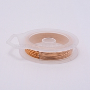 3 Strands Copper Craft Wire, Long-Lasting Plated, Light Gold, 20 Gauge, 0.8mm, about 10m/roll(CWIR-WH0005-0.8mm-KCG)