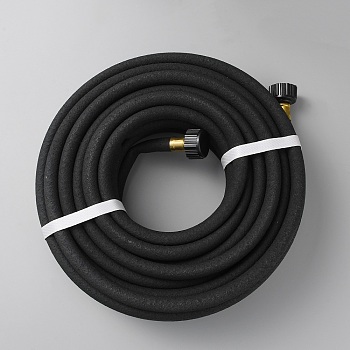 PE Rubber Water Pipe, for Garden Drip Irrigation Arrangement, Black, 18mm, 15m/pc