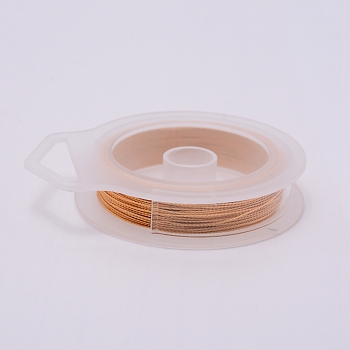 3 Strands Copper Craft Wire, Long-Lasting Plated, Light Gold, 20 Gauge, 0.8mm, about 10m/roll