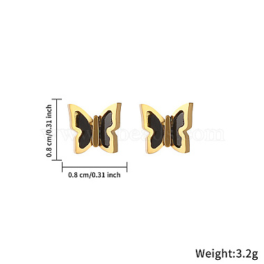 3 Pairs 3 Style 304 Stainless Steel Ear Studs(QZ7453-3)-4