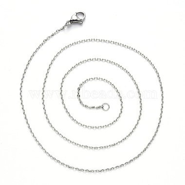 304 ожерелье цепи цепи нержавеющей стали(NJEW-S420-008C-P)-2