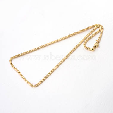 304 Stainless Steel Popcorn Chain Necklaces(NJEW-J032-22)-2