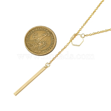 Brass Lariat Necklaces(NJEW-JN05015)-3