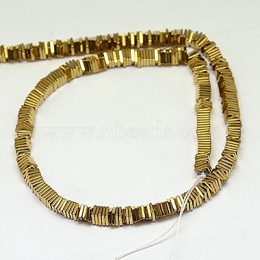 Electroplate Non-magnetic Synthetic Hematite Heishi Beads Strands(X-G-J171A-3x3mm-06)-2