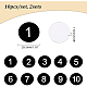 20Pcs Adhesive Acrylic Number Sign Labels(AJEW-BC0003-24)-2