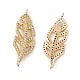Brass Micro Pave Clear Cubic Zirconia Connector Charms(KK-E068-VC074)-1