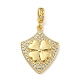 Rack Plating Brass Micro Pave Cubic Zirconia Pendants(KK-I718-10G-05)-1