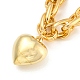 Heart Pendant Necklace(NJEW-K261-03G)-2
