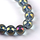 Chapelets de perles en verre galvanoplastique(EGLA-Q062-8mm-A03)-2