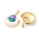 Brass Enamel Pendants(KK-CBA8606-02G)-2