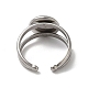 304 Stainless Steel Cuff Ring Settings(STAS-E202-02B-P)-3