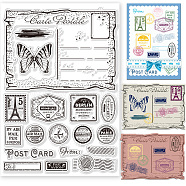 PVC Stamps, for DIY Scrapbooking, Photo Album Decorative, Cards Making, Stamp Sheets, Film Frame, Mixed Shapes, 21x14.8x0.3cm(DIY-WH0371-0115)