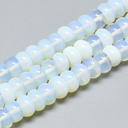 Opalite Beads Strands, Rondelle, 10x6mm, Hole: 1mm, about 67pcs/strand, 15.3 inch(G-T122-02W)