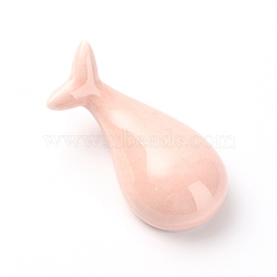 (Clearance Sale)Porcelain Chopstick Rest, Dolphin Shaped, Pink, 72x34x21mm, Hole: 12~13mm(DJEW-WH0011-41C)