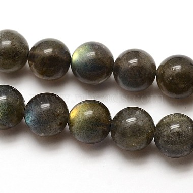 Grade AA Natural Gemstone Labradorite Round Beads Strands(G-E251-33-6mm)-2