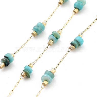 Turquoise Shell Paperclip Chains Chain