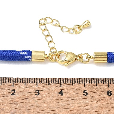ポリエステル芯巻き丸紐ネックレスの製作(KK-CBACFA2-03G-21)-3