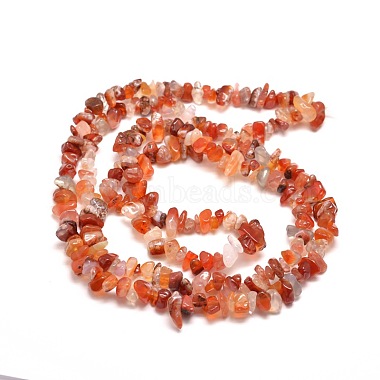 Natural South Red Agate Chips Bead Strands(X-G-M205-40)-2