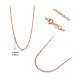 SHEGRACE 925 Sterling Silver Chain Necklaces(JN737B)-2