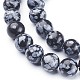 Natural Snowflake Obsidian Beads Strands(GSR009)-2