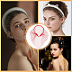 BENECREAT 2Pcs Polyester Mesh Veil Hair Bands(MRMJ-BC0003-49)-6