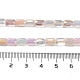 perles en verre plaquent brins(EGLA-D030-08I)-4