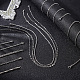 10Pcs 10 Style 304 Stainless Steel Curb & Rope & Box & Wheat & Bar Link Chain Necklaces Set(MAK-OC0001-009)-5