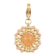 Glass Seed Beads & Gemstone Pendant Decoration(HJEW-MZ00034)-3