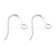316 Surgical Stainless Steel Earring Hooks, Ear Wire, with Horizontal Loop, Stainless Steel Color, 24x15x1mm, Hole: 1.7mm, 18 Gauge, Pin: 1mm(STAS-M288-03P)