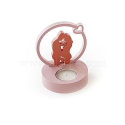 Candleholder DIY Silicone Mold, for Candle Making, Round, 10.2x2.3cm, Inner Diameter: 5.2cm(DIY-K073-13B)