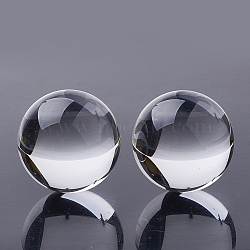Synthetic Quartz Crystal Decorations, Home Decorations, Round, 38~44mm(G-Q989-020)