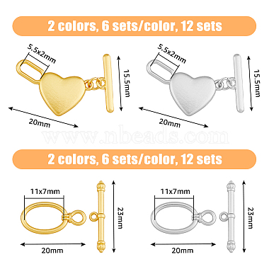 24 Sets 4 Styles Alloy Toggle Clasps(FIND-FH0008-12)-2