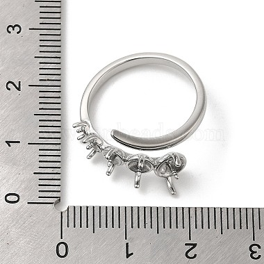 открытая манжета из серебра 925 пробы с родиевым покрытием 925(STER-NH0001-62P)-4