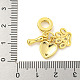 Rack Plating Brass Micro Pave Cubic Zirconia European Dangle Charms(KK-P270-02C-G)-3