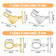 24 Sets 4 Styles Alloy Toggle Clasps(FIND-FH0008-12)-2