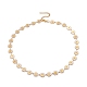 Enamel Daisy Link Chain Necklace(NJEW-P220-01G-01)-1