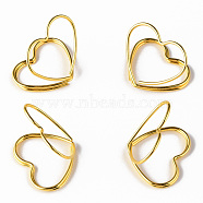 Mini Iron Place Card Holders, Cute Table Card Holders, for Wedding, Parties, Heart, Golden, 25~29x29~31x24~26mm(ODIS-N022-01G)
