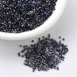 MIYUKI Delica Beads, Cylinder, Japanese Seed Beads, 11/0, (DB2206) Magic Blue, 1.3x1.6mm, Hole: 0.8mm, about 10000pcs/bag, 50g/bag(SEED-X0054-DB2206)