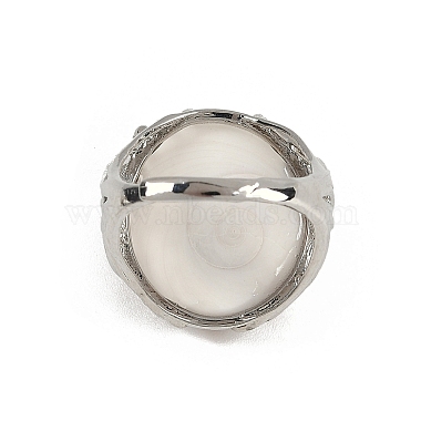 Half Round Natural Shell Finger Rings(RJEW-P128-05P)-3