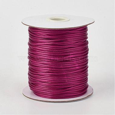 2mm MediumVioletRed Waxed Polyester Cord Thread & Cord