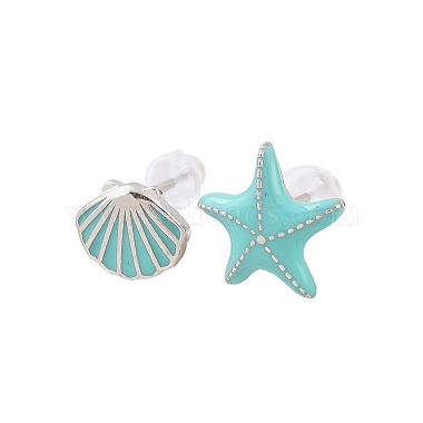925 Sterling Silver Cubic Zirconia Stud Earrings(EJEW-F394-02P)-2